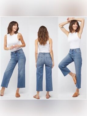 Oliver Logan Cropped  Blue Denim Jeans